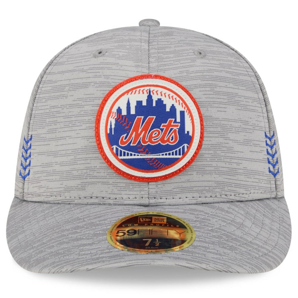 New York Mets New Era 2024 Clubhouse Low Profile 59FIFTY Fitted Hat - Gray - New Era Online