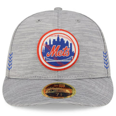 New York Mets New Era 2024 Clubhouse Low Profile 59FIFTY Fitted Hat - Gray - New Era Online