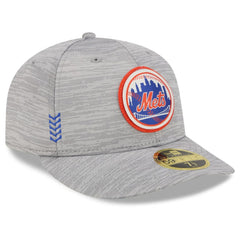 New York Mets New Era 2024 Clubhouse Low Profile 59FIFTY Fitted Hat - Gray - New Era Online