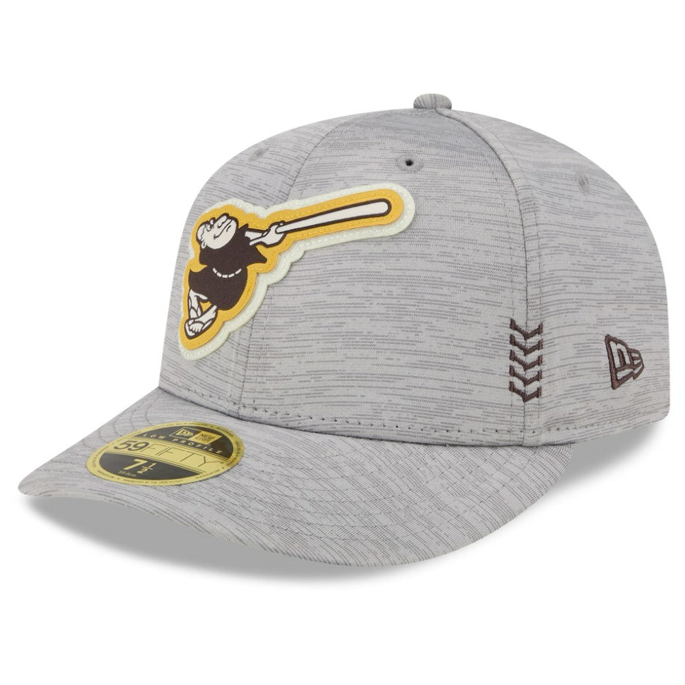 San Diego Padres New Era 2024 Clubhouse Low Profile 59FIFTY Fitted Hat - Gray - New Era Sale