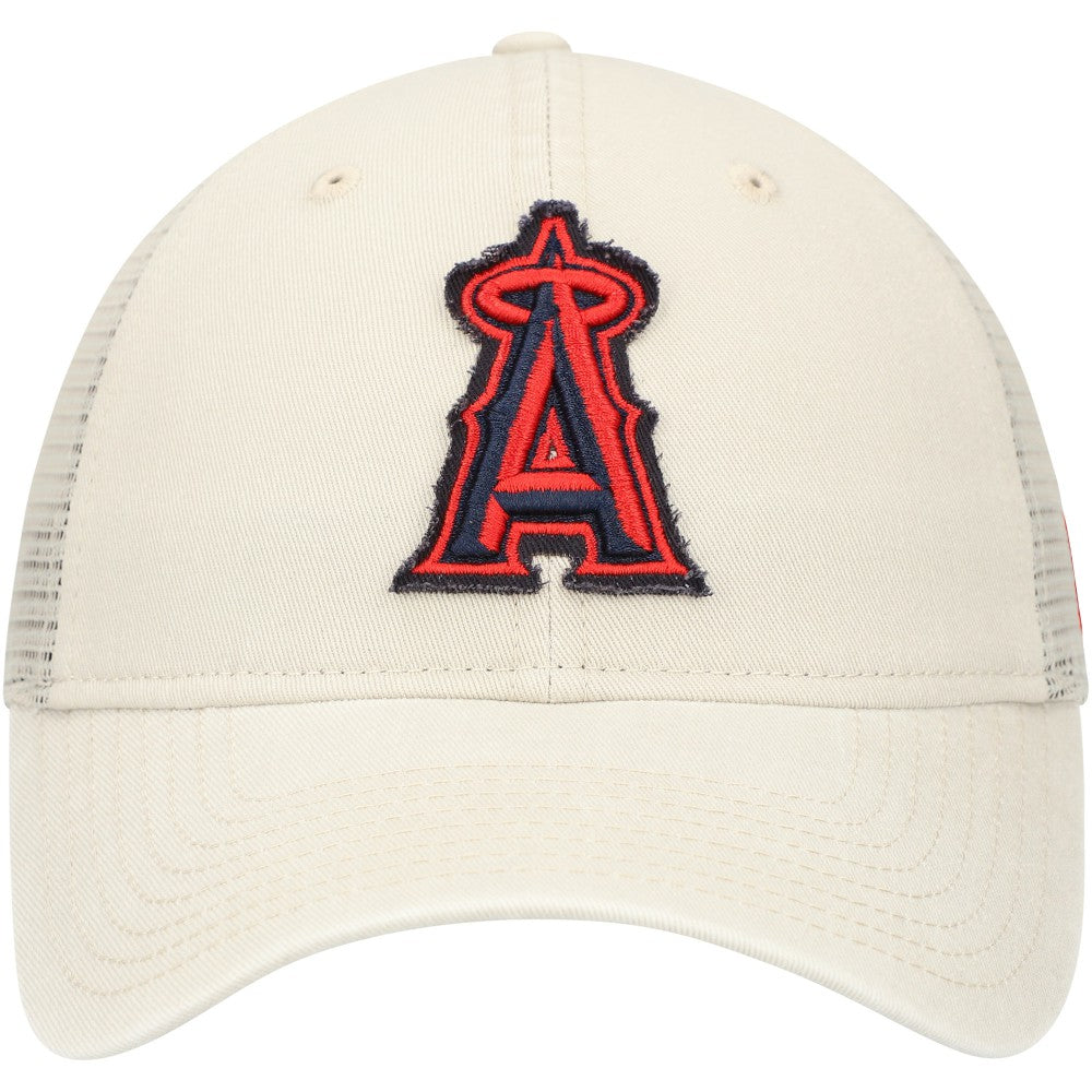 Los Angeles Angels New Era Game Day 9TWENTY Adjustable Trucker Hat - Stone - New Era Sale