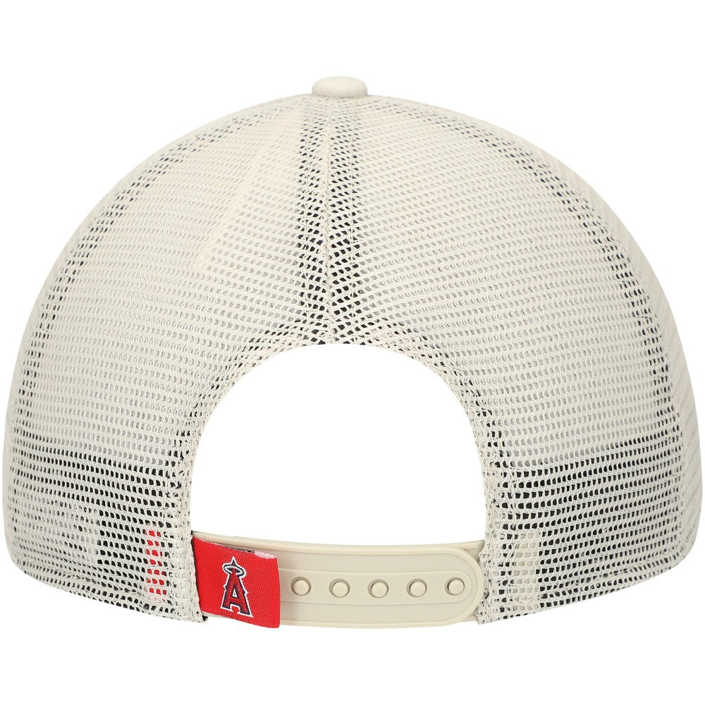 Los Angeles Angels New Era Game Day 9TWENTY Adjustable Trucker Hat - Stone - New Era Sale