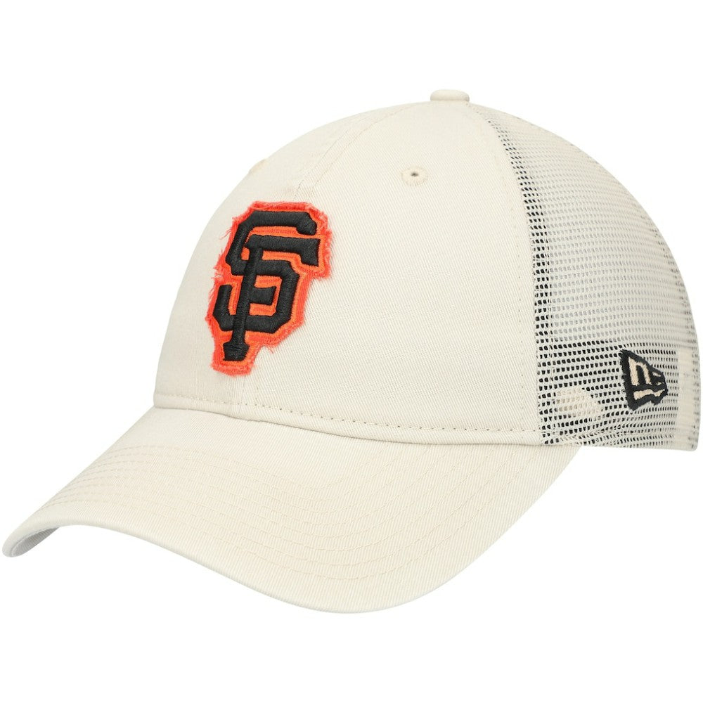 San Francisco Giants New Era Game Day 9TWENTY Adjustable Trucker Hat - Stone - New Era Lifestyle