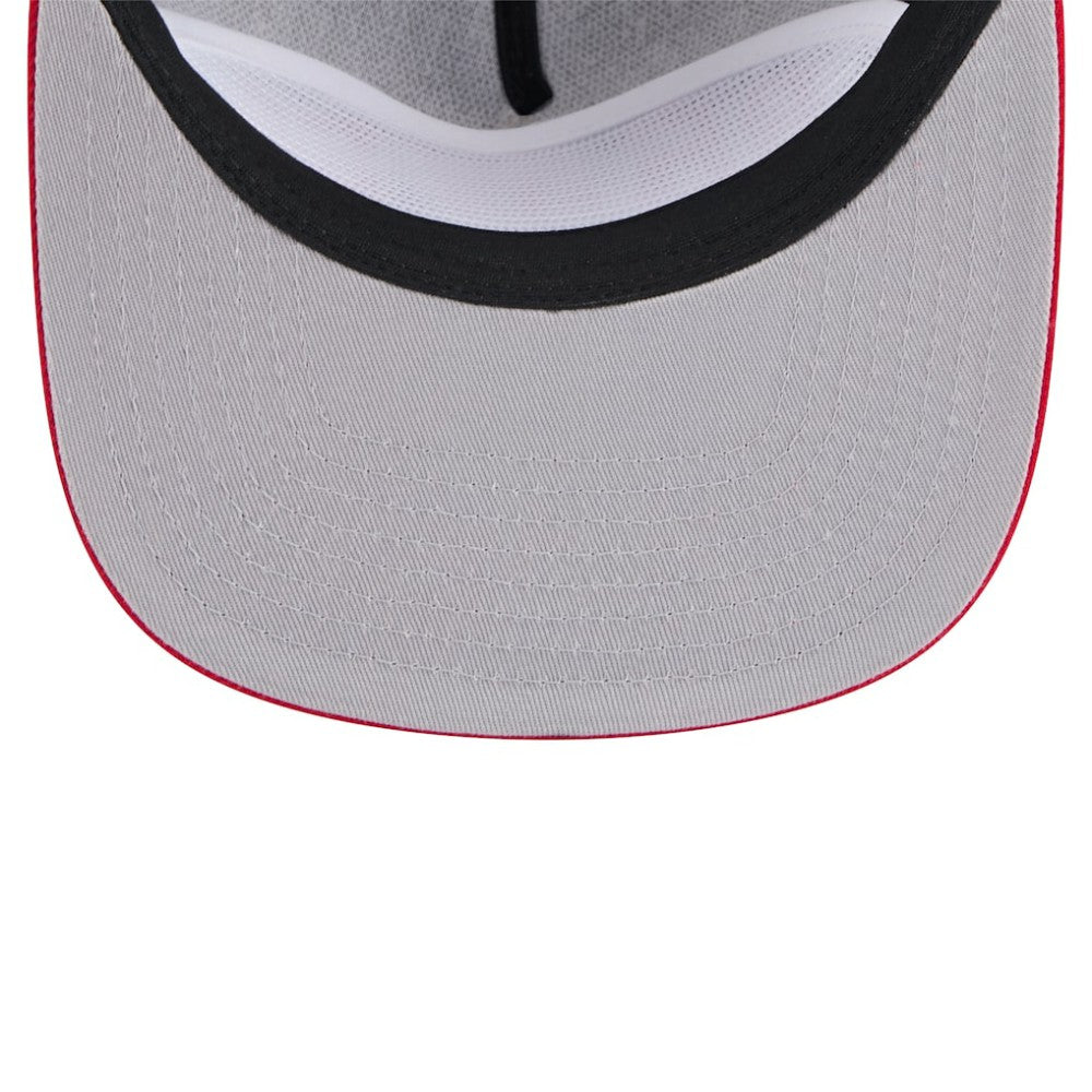 Atlanta Braves New Era Throwback Meshback Golfer Hat - Black - New Era Discount