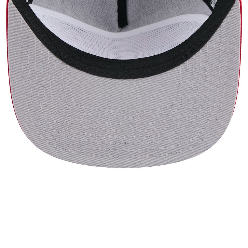Chicago Cubs New Era Throwback Meshback Golfer Hat - Black - New Era on Sale