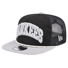 New York Yankees New Era Throwback Meshback Golfer Hat - Black - New Era Online