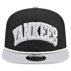 New York Yankees New Era Throwback Meshback Golfer Hat - Black - New Era Online