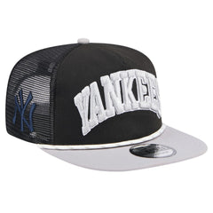 New York Yankees New Era Throwback Meshback Golfer Hat - Black - New Era Online