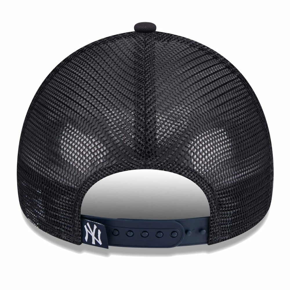 New York Yankees New Era Women's Throwback Team Foam Front A-Frame Trucker 9FORTY Adjustable Hat - White/Navy - New Era Sale