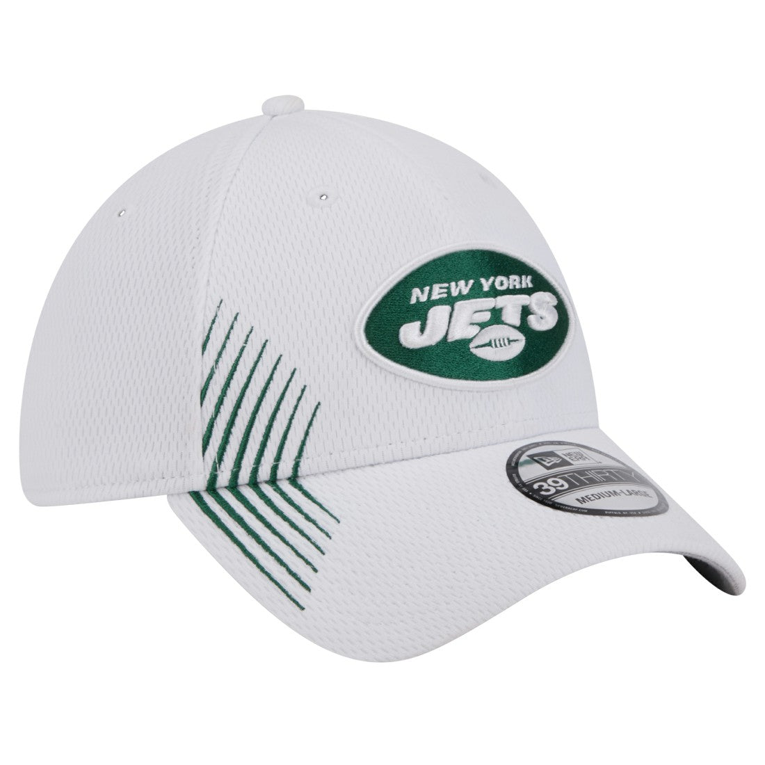 New York Jets New Era Active 39THIRTY Flex Hat White