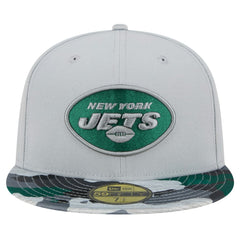 New York Jets New Era Active Camo 59FIFTY Fitted Hat Gray