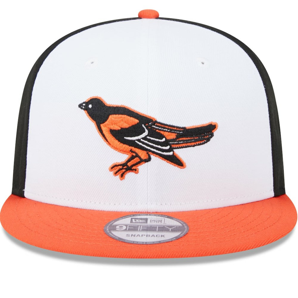 Baltimore Orioles New Era 2024 Batting Practice 9FIFTY Snapback Hat - White - New Era on Sale