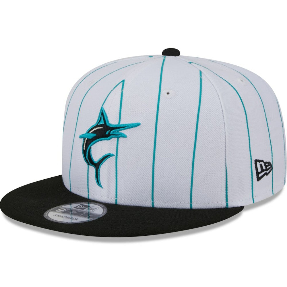 Miami Marlins New Era 2024 Batting Practice 9FIFTY Snapback Hat - White - New Era on Sale