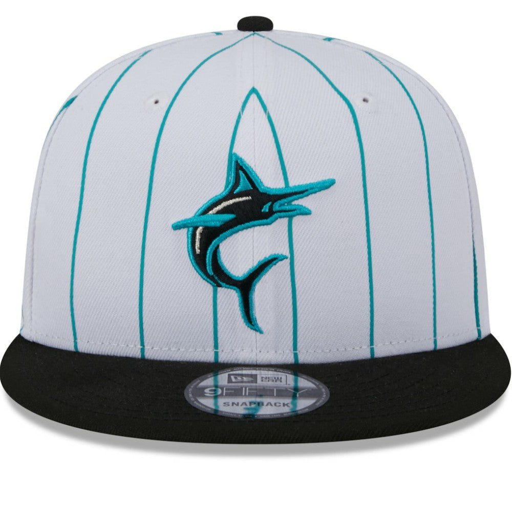 Miami Marlins New Era 2024 Batting Practice 9FIFTY Snapback Hat - White - New Era on Sale