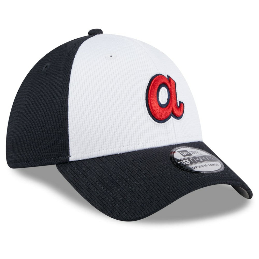 Atlanta Braves New Era 2025 Batting Practice 39THIRTY Flex Hat - White - New Era on Sale