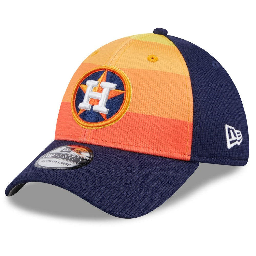 Houston Astros New Era 2025 Batting Practice 39THIRTY Flex Hat - Orange - New Era Discount