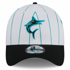 Miami Marlins New Era 2025 Batting Practice 39THIRTY Flex Hat - White - New Era Lifestyle