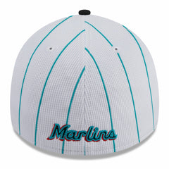 Miami Marlins New Era 2025 Batting Practice 39THIRTY Flex Hat - White - New Era Lifestyle