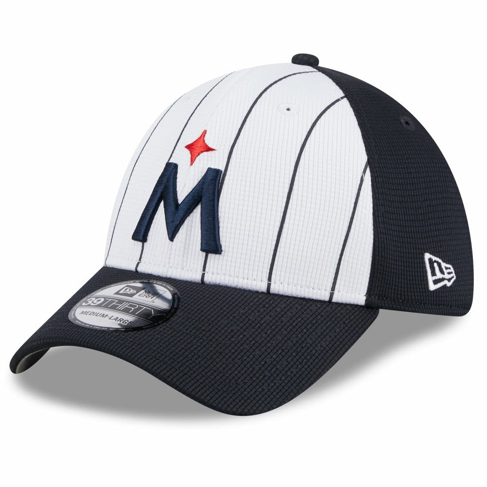 Minnesota Twins New Era 2025 Batting Practice 39THIRTY Flex Hat - White - New Era Online