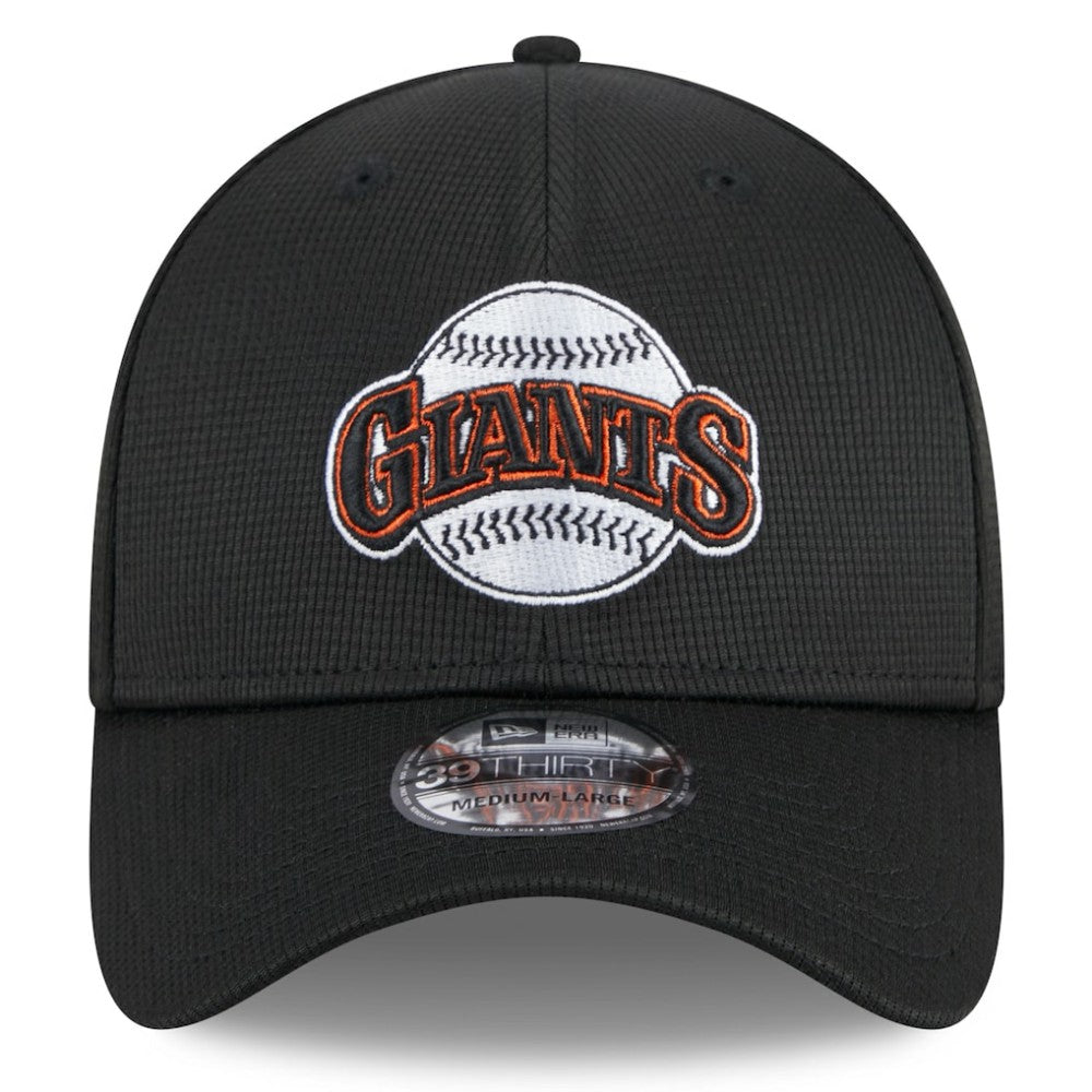 San Francisco Giants New Era 2025 Batting Practice 39THIRTY Flex Hat - Black - New Era Lifestyle