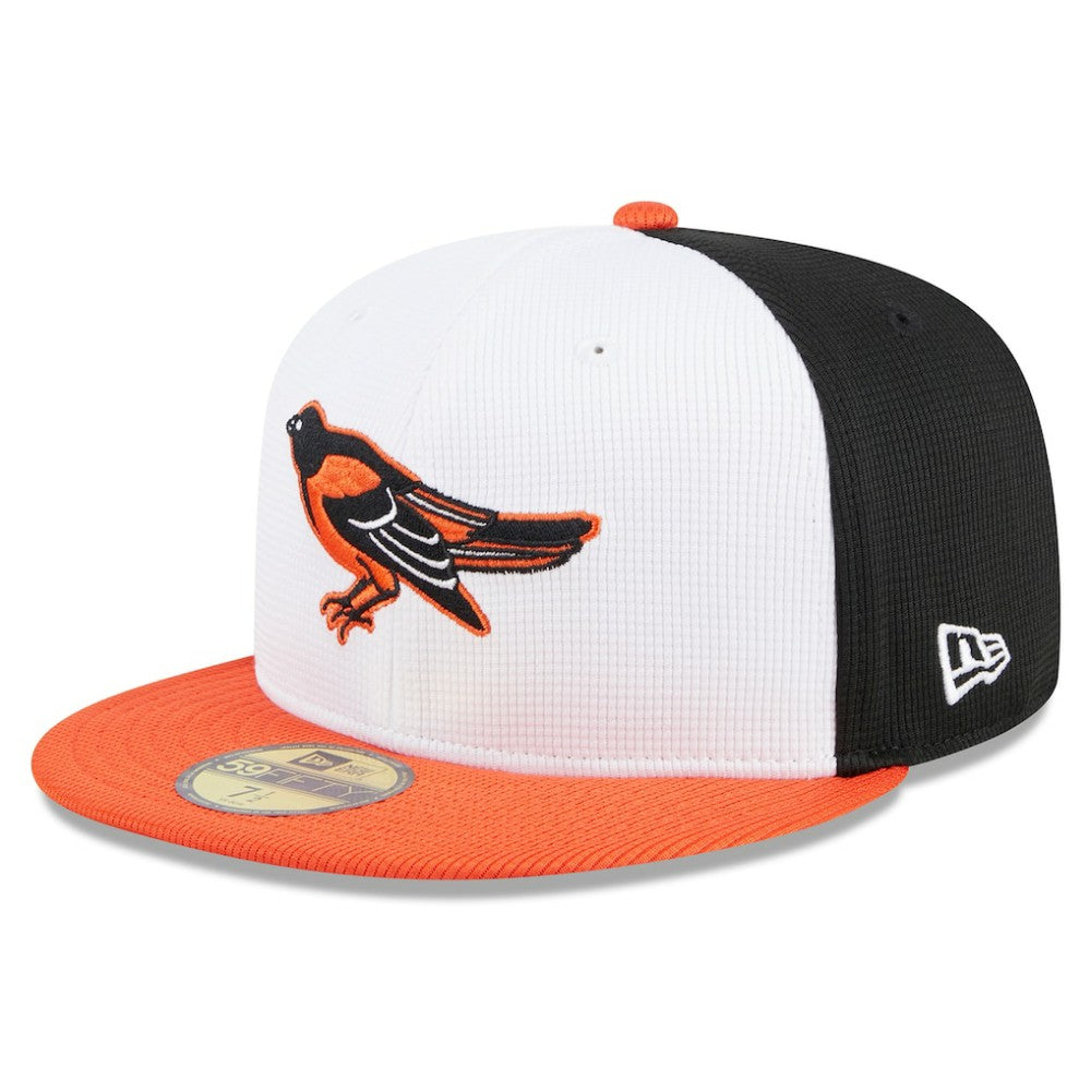 Baltimore Orioles New Era 2025 Batting Practice 59FIFTY Fitted Hat - White - New Era Lifestyle