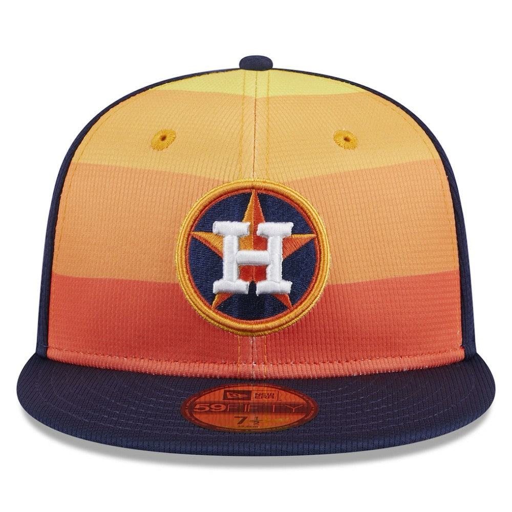 Houston Astros New Era 2025 Batting Practice 59FIFTY Fitted Hat - Orange - New Era Discount