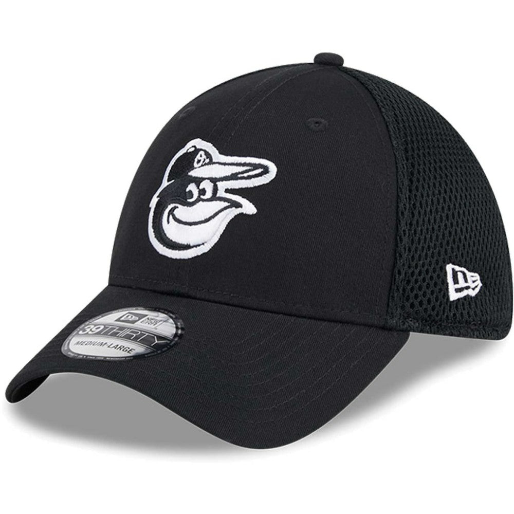 Baltimore Orioles New Era Neo 39THIRTY Flex Hat - Black/White - New Era Online