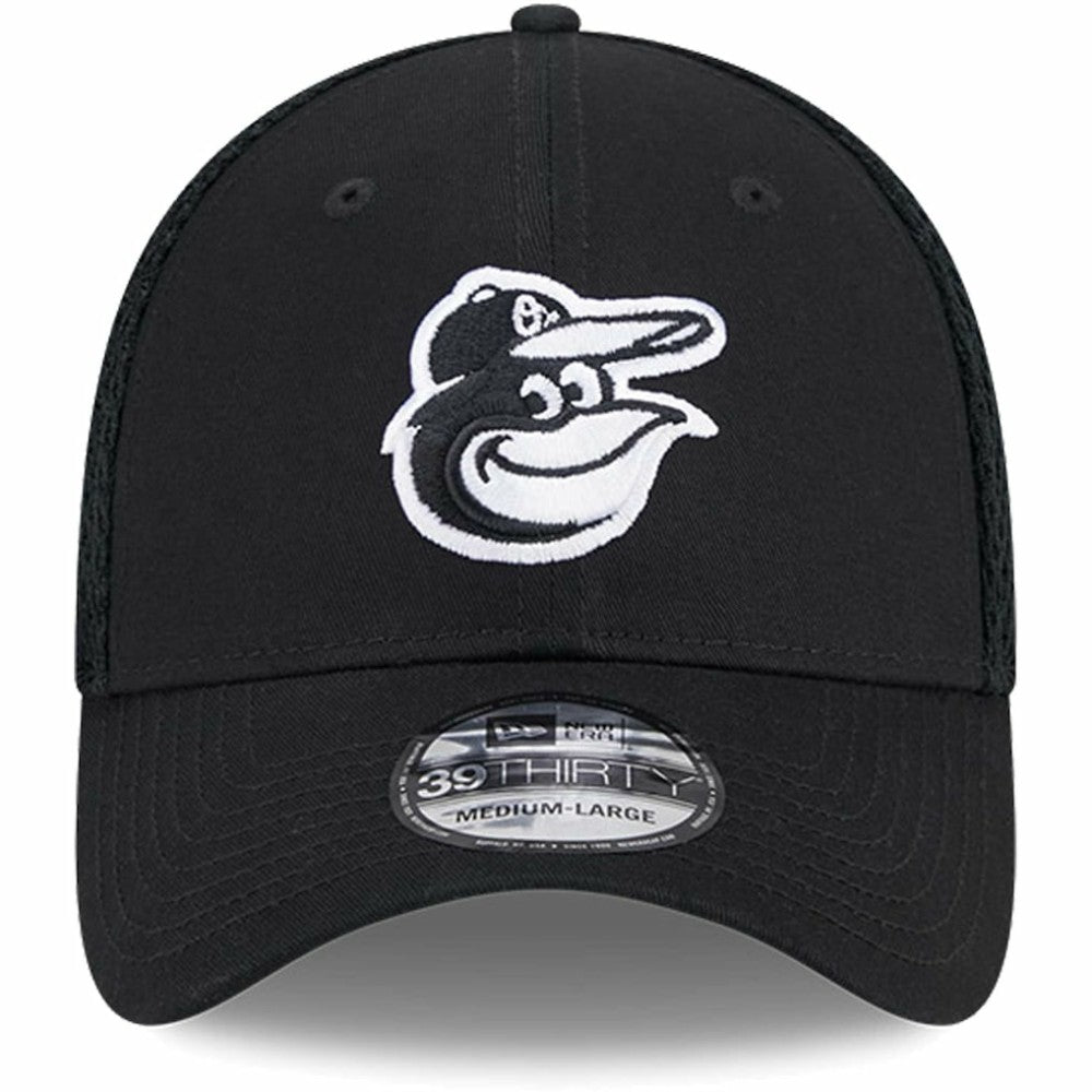 Baltimore Orioles New Era Neo 39THIRTY Flex Hat - Black/White - New Era Online