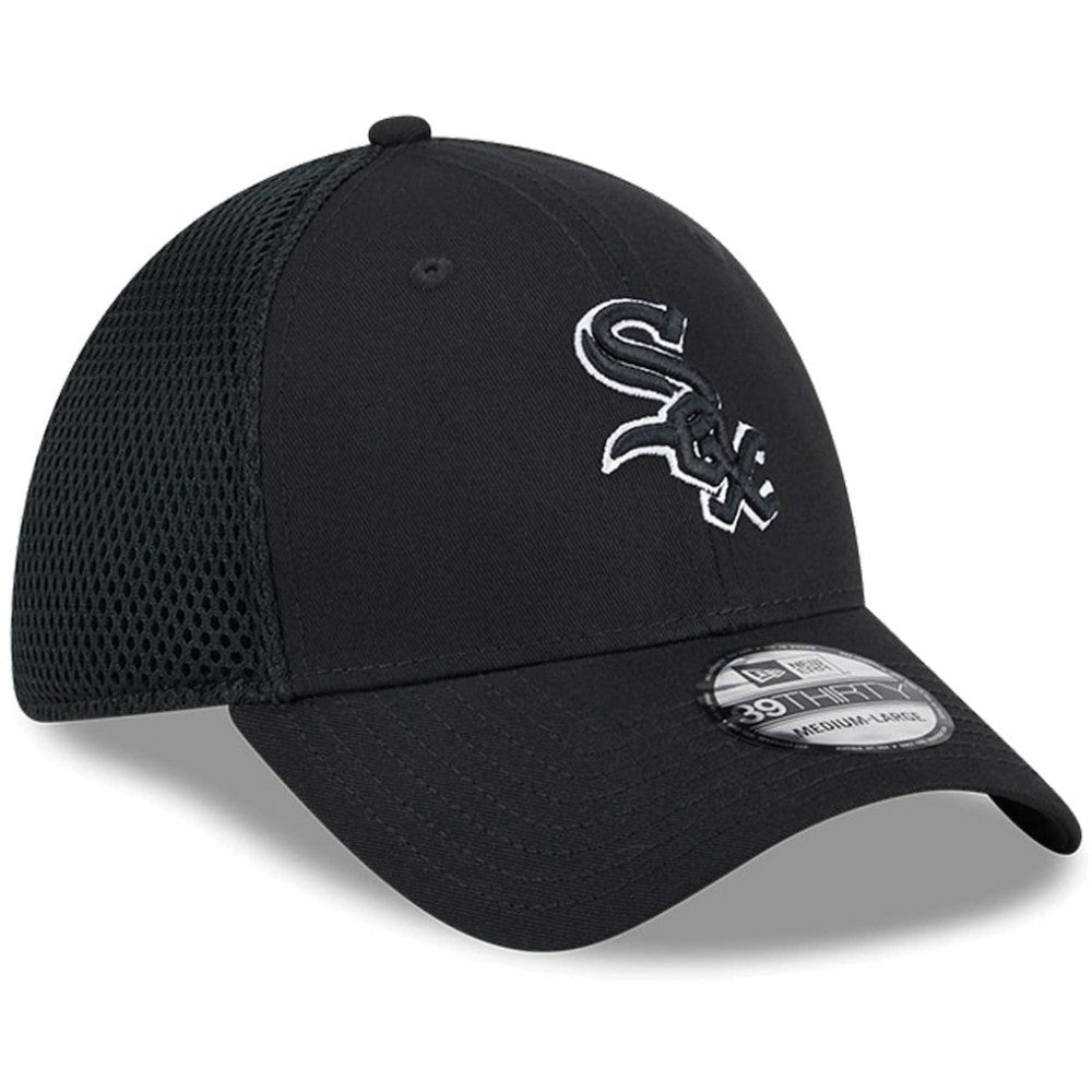 Chicago White Sox New Era Neo 39THIRTY Flex Hat - Black/White - New Era Lifestyle