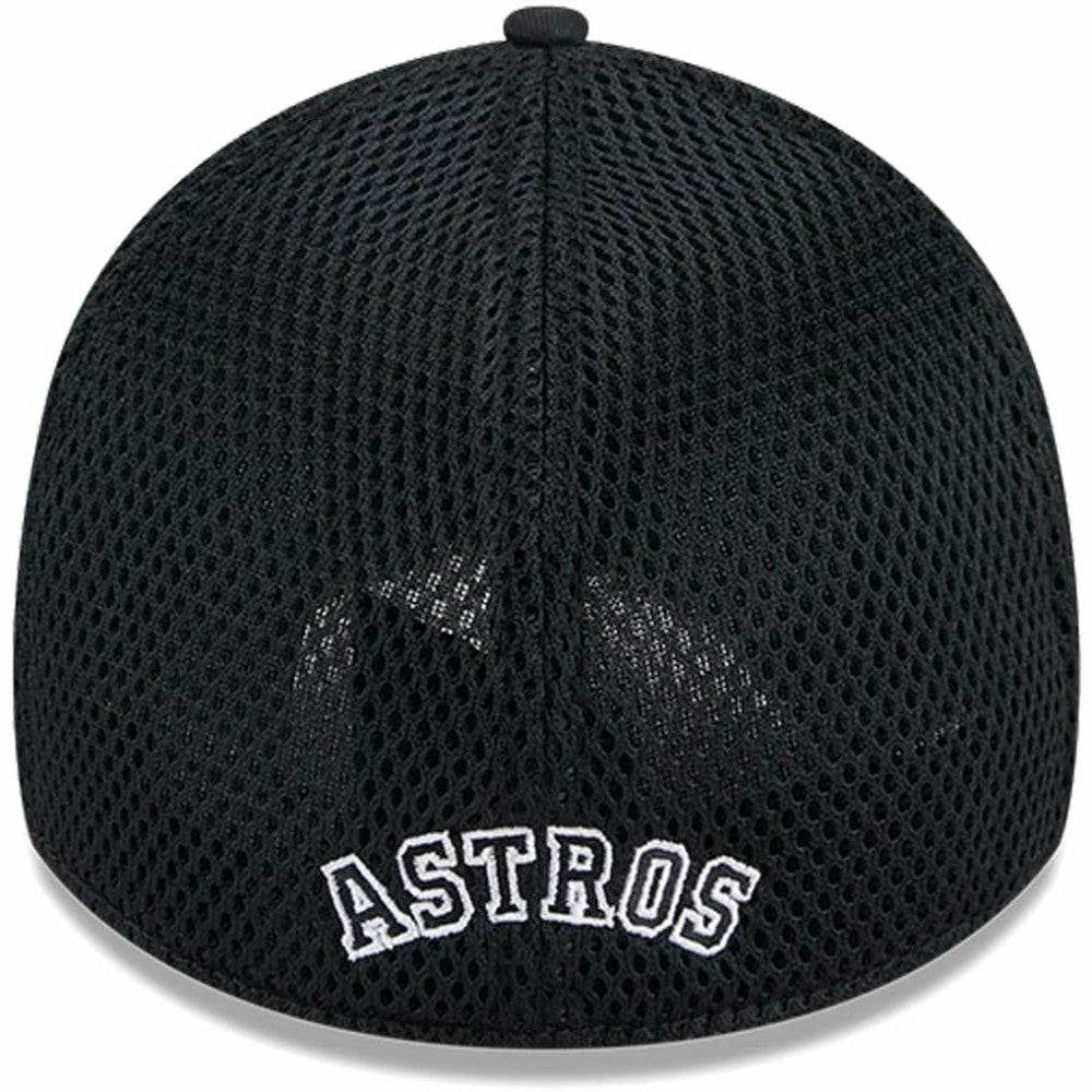 Houston Astros New Era Neo 39THIRTY Flex Hat - Black/White - New Era Lifestyle
