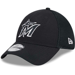 Miami Marlins New Era Neo 39THIRTY Flex Hat - Black/White - New Era on Sale