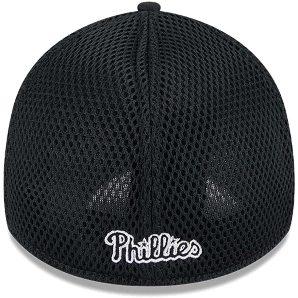 Philadelphia Phillies New Era Neo 39THIRTY Flex Hat - Black/White - New Era Sale
