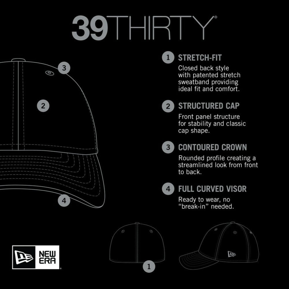 Philadelphia Phillies New Era Neo 39THIRTY Flex Hat - Black/White - New Era Sale