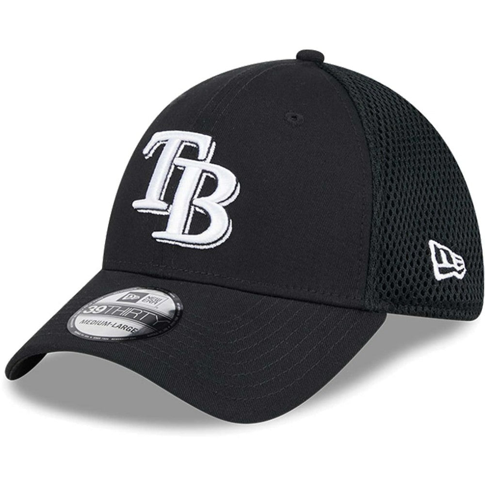 Tampa Bay Rays New Era Neo 39THIRTY Flex Hat - Black/White - New Era Lifestyle