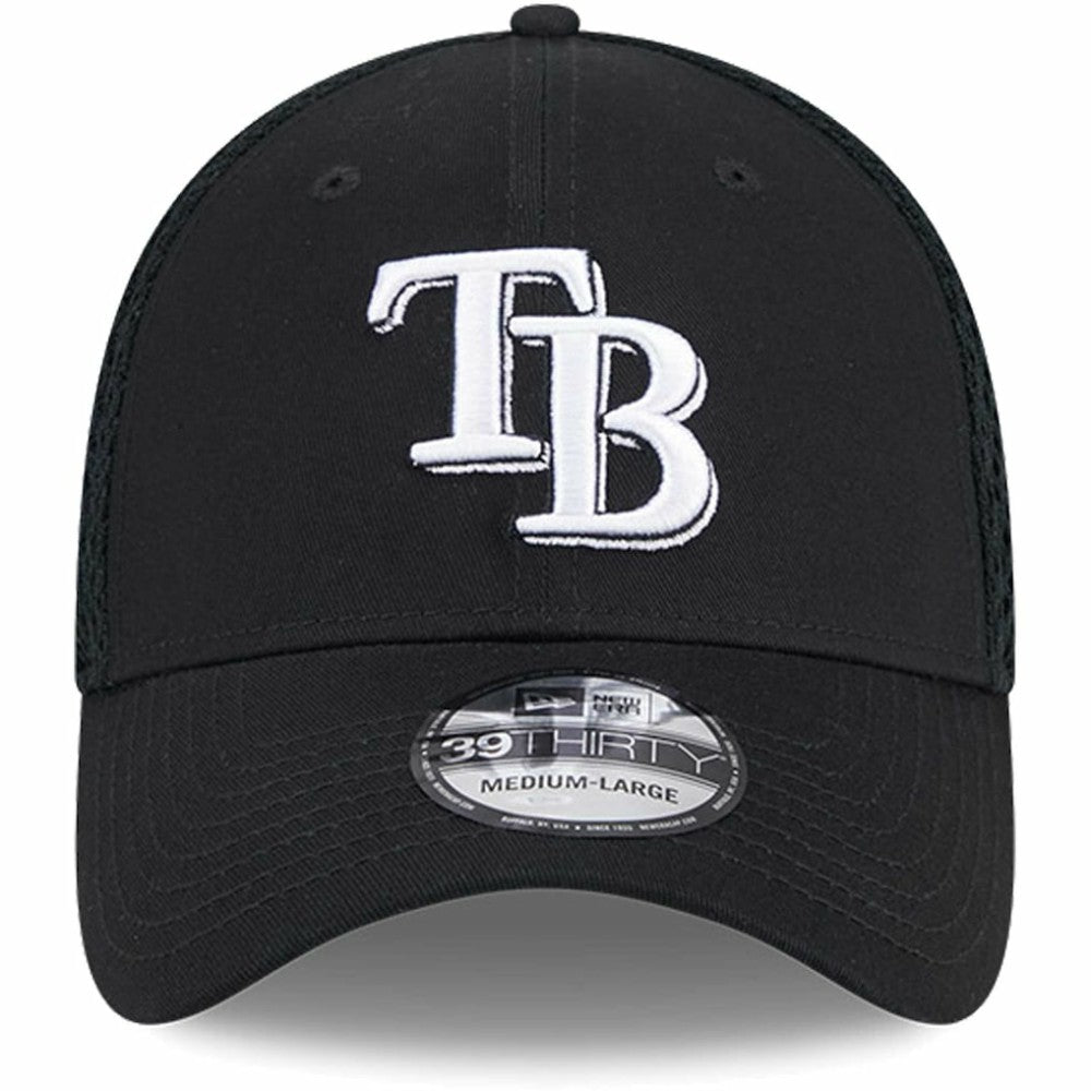 Tampa Bay Rays New Era Neo 39THIRTY Flex Hat - Black/White - New Era Lifestyle