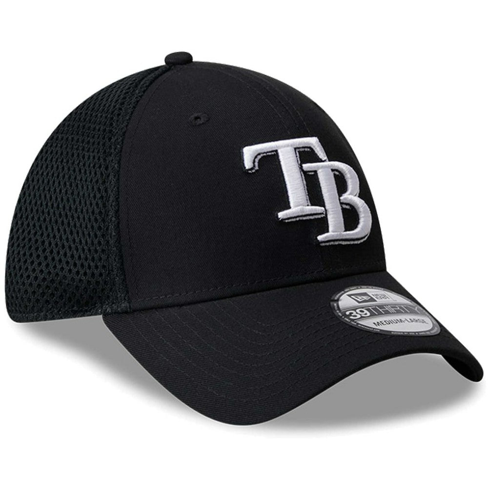 Tampa Bay Rays New Era Neo 39THIRTY Flex Hat - Black/White - New Era Lifestyle