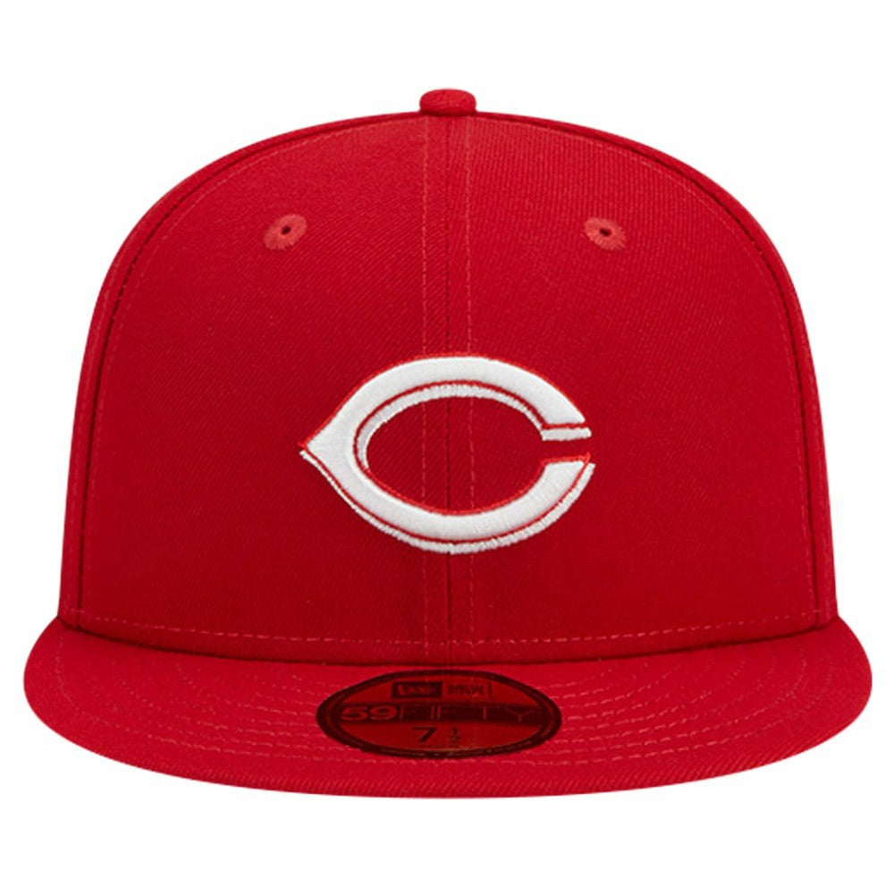 Cincinnati Reds New Era Logo 59FIFTY Fitted Hat - Red - New Era Online