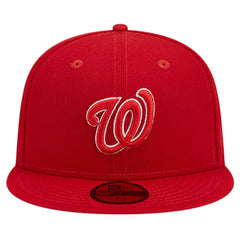 Washington Nationals New Era Logo 59FIFTY Fitted Hat - Red - New Era Discount