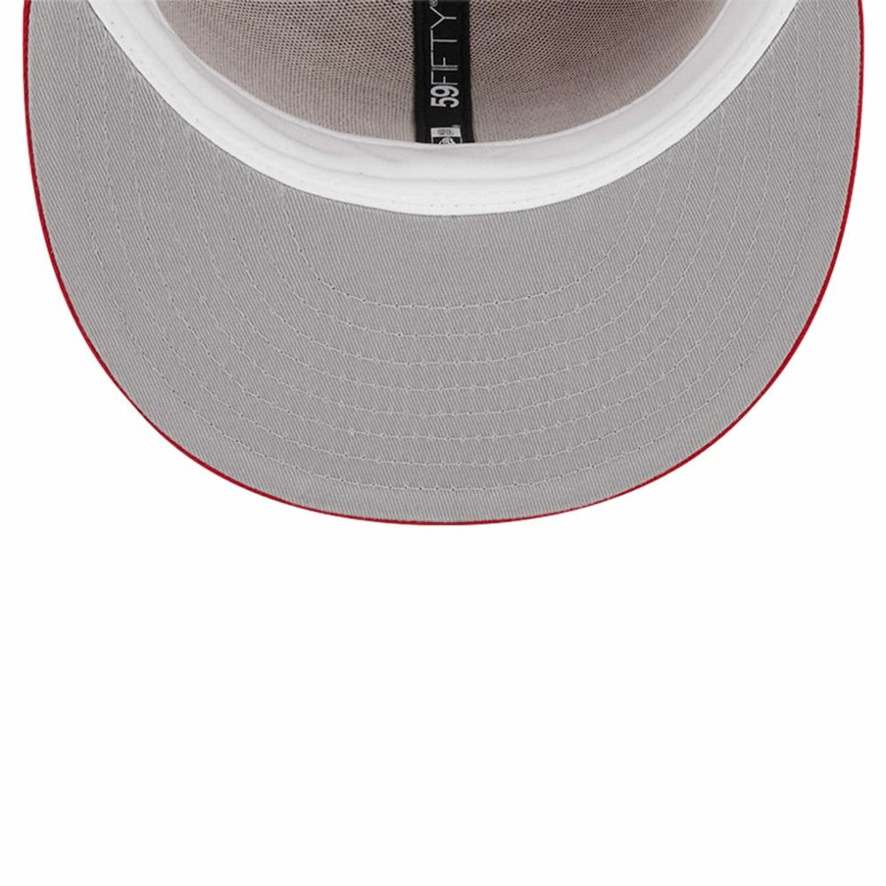 Washington Nationals New Era Logo 59FIFTY Fitted Hat - Red - New Era Discount