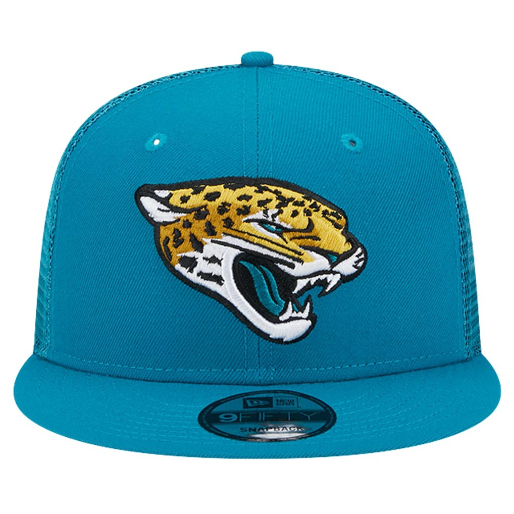 Jacksonville Jaguars New Era Main Trucker 9FIFTY Snapback Hat Teal