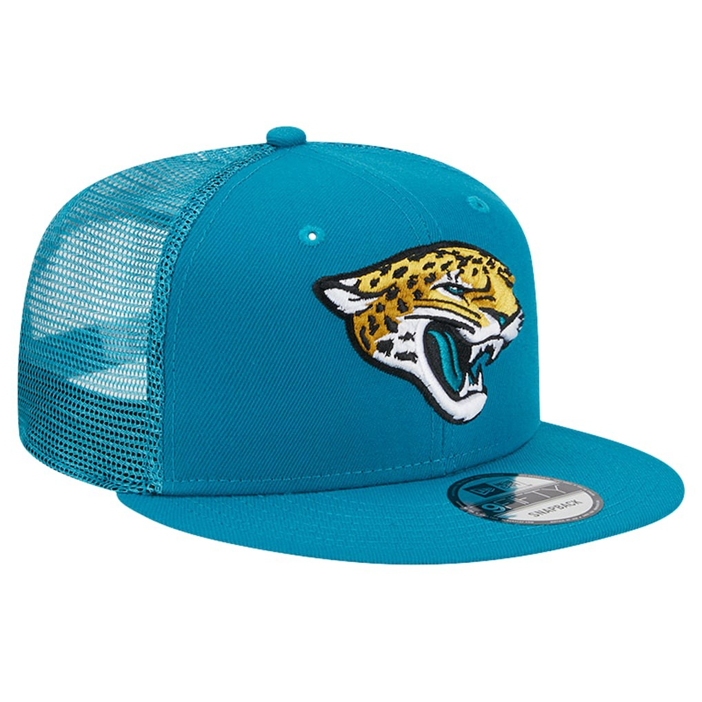 Jacksonville Jaguars New Era Main Trucker 9FIFTY Snapback Hat Teal
