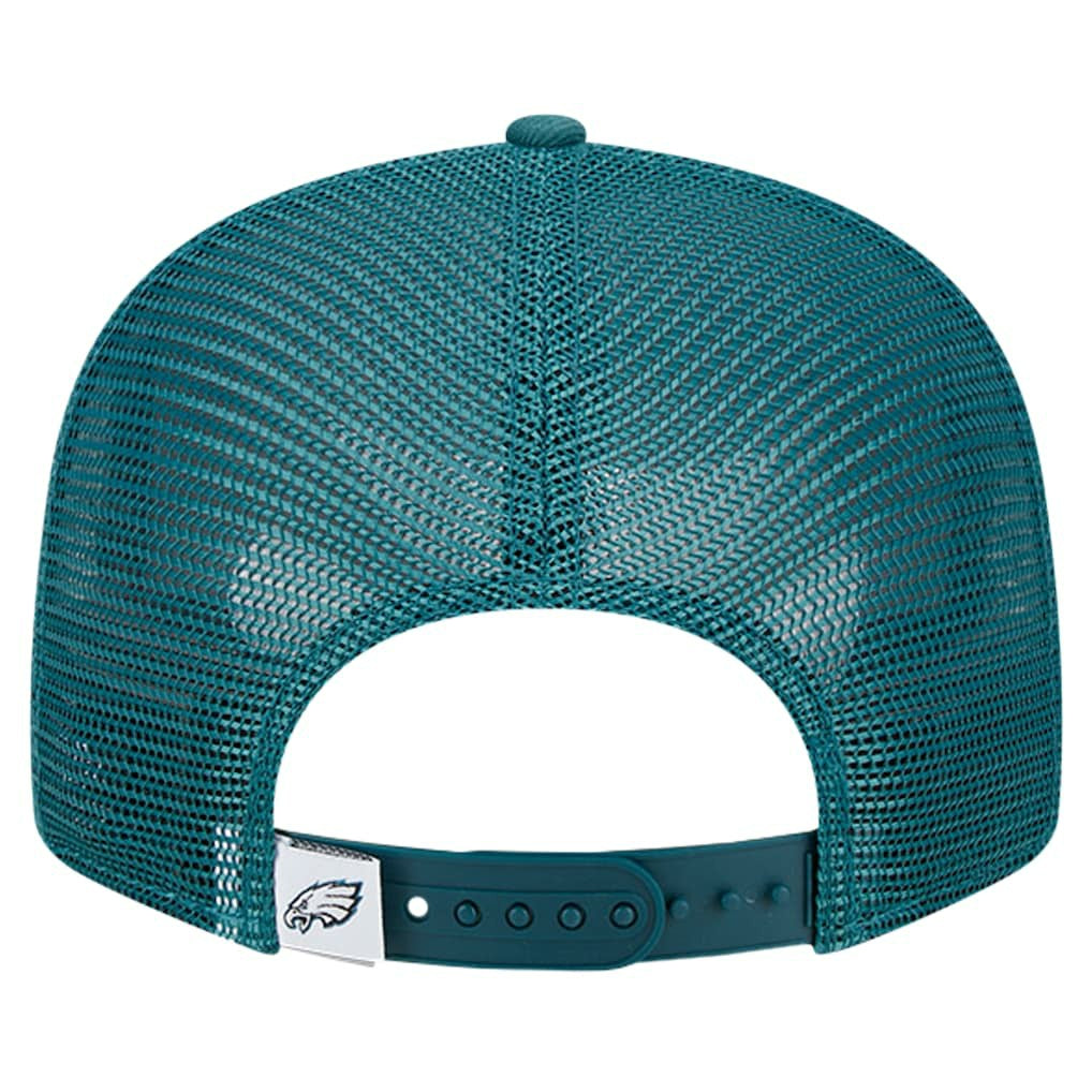 Philadelphia Eagles New Era Main Trucker 9FIFTY Snapback Hat Midnight Green