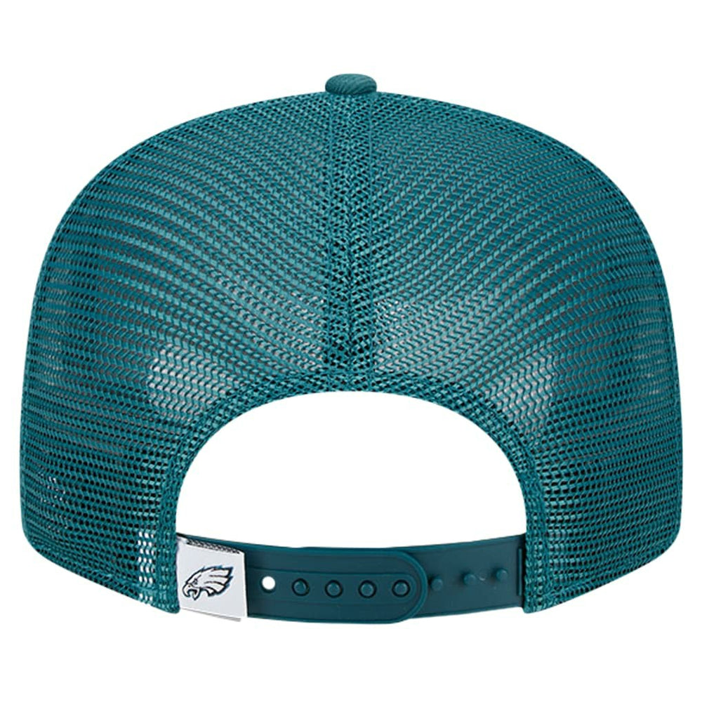 Philadelphia Eagles New Era Main Trucker 9FIFTY Snapback Hat Midnight Green