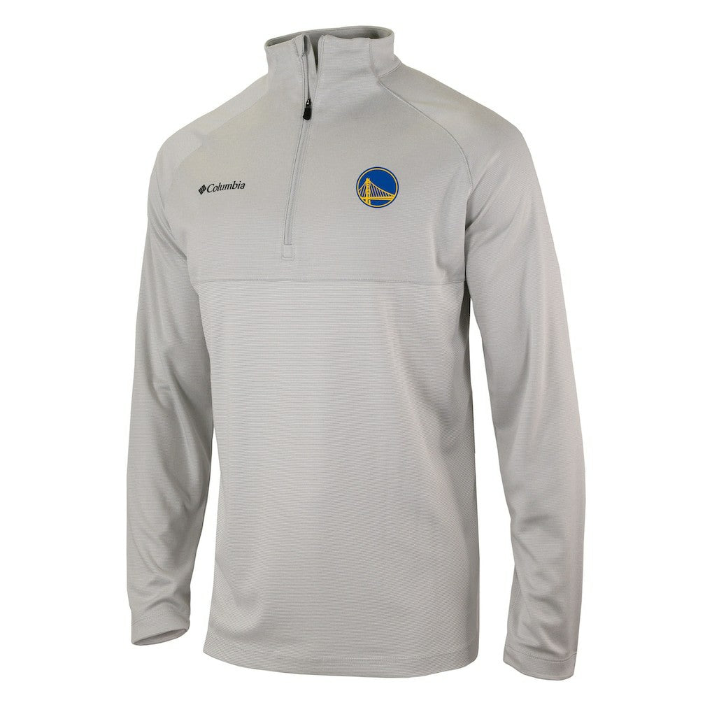 Golden State Warriors Omni-Wick Rockin' It Quarter-Zip Pullover Top for sale Heather Gray | Columbia Lifestyle