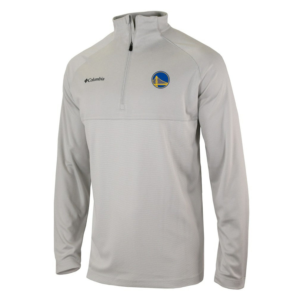 Golden State Warriors Omni-Wick Rockin' It Quarter-Zip Pullover Top for sale Heather Gray | Columbia Lifestyle