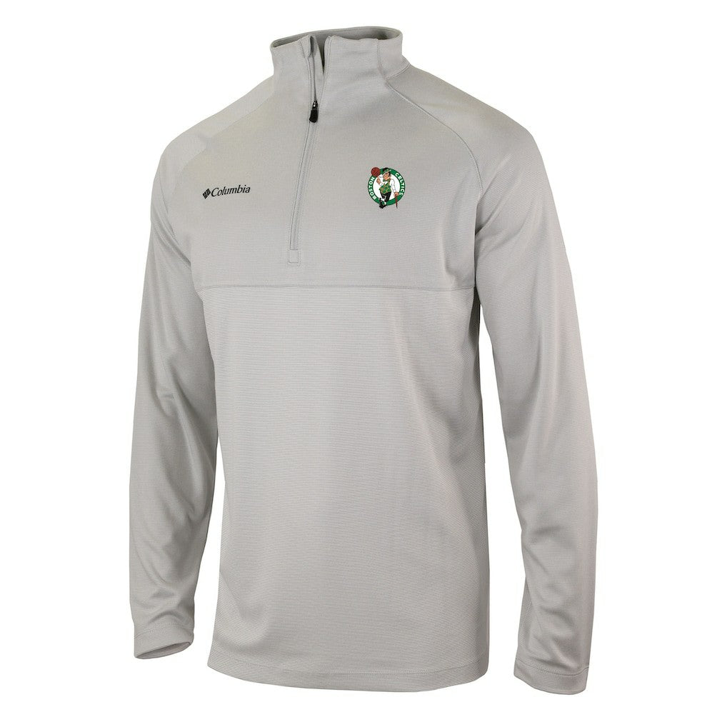Boston Celtics Omni-Wick Rockin' It Quarter-Zip Pullover Top Heather Gray | Columbia outlet