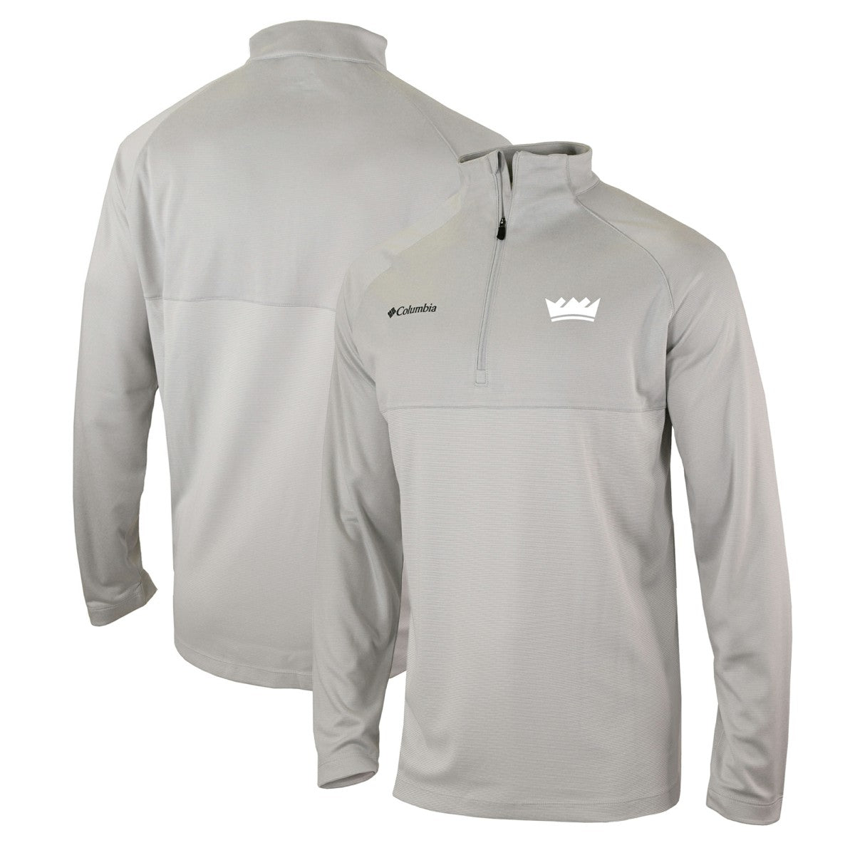 Sacramento Kings Omni-Wick Rockin' It Quarter-Zip Pullover Top Heather Gray | Columbia Lifestyle