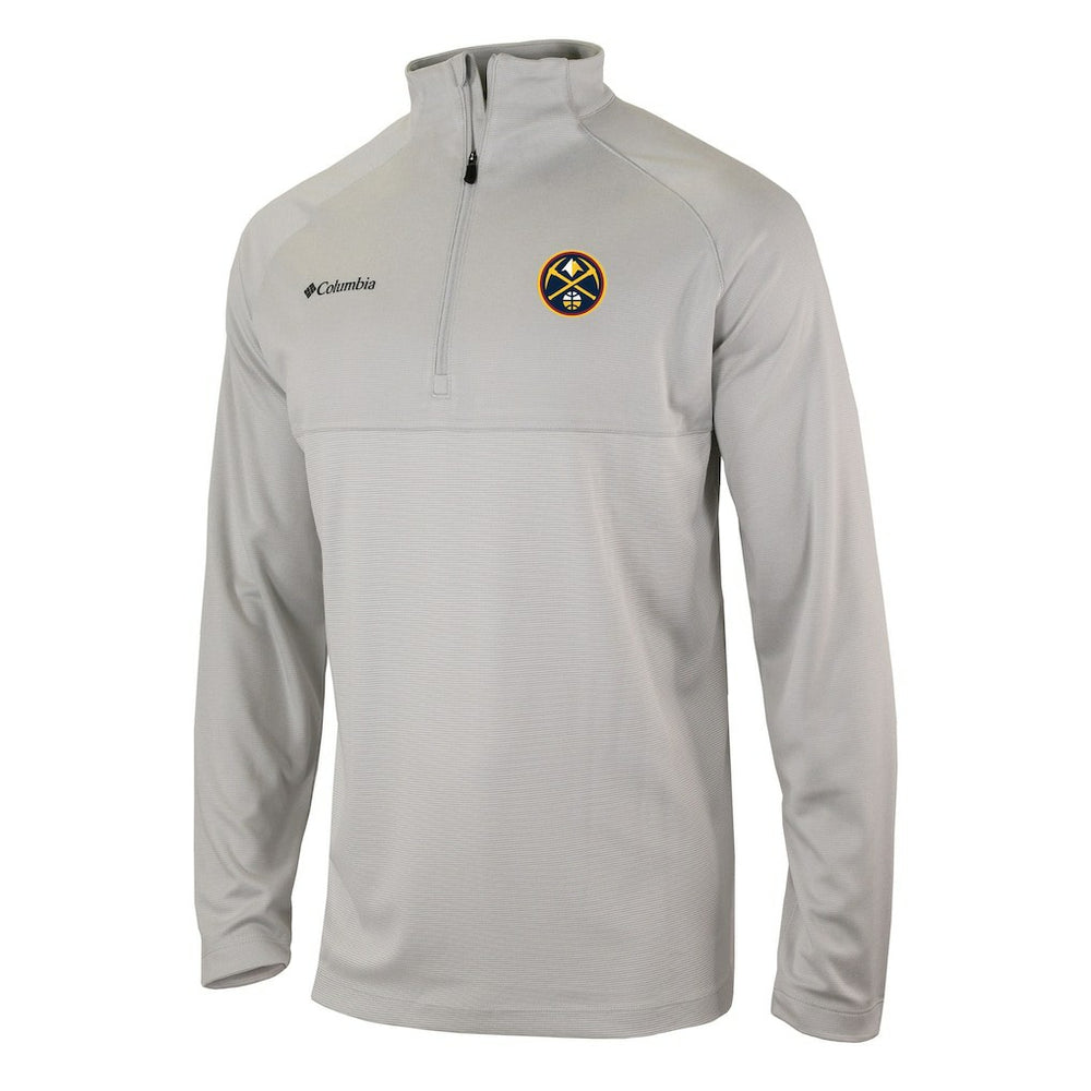 Denver Nuggets Omni-Wick Rockin' It Quarter-Zip Pullover Top for sale Heather Gray | Columbia outlet