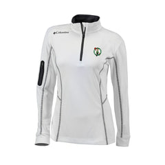 Boston Celtics Women's Omni-Wick Shotgun Quarter-Zip Pullover Top White | Columbia Lifestyle