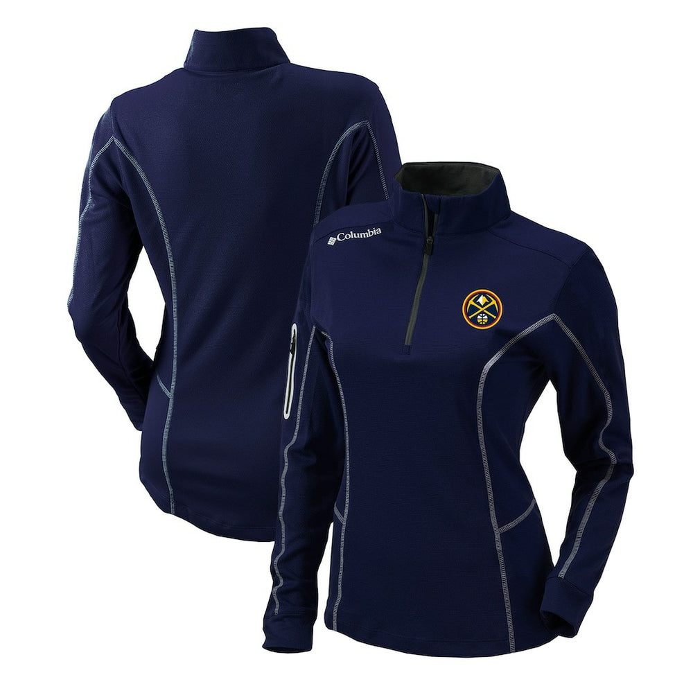 Denver Nuggets Women's Omni-Wick Shotgun Quarter-Zip Pullover Top for sale Navy | Columbia